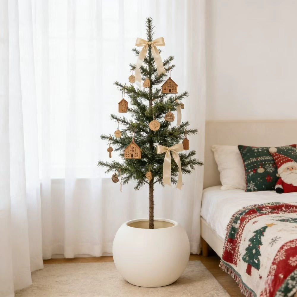 Set of 2 Contemporary Egg-Shaped Plastic Pots Designed for Both Indoor And Outdoor Use, Perfect for Houseplants, Succulents, Flowers, And Cacti. These Pots Serve As Stylish Garden And Home Decorations