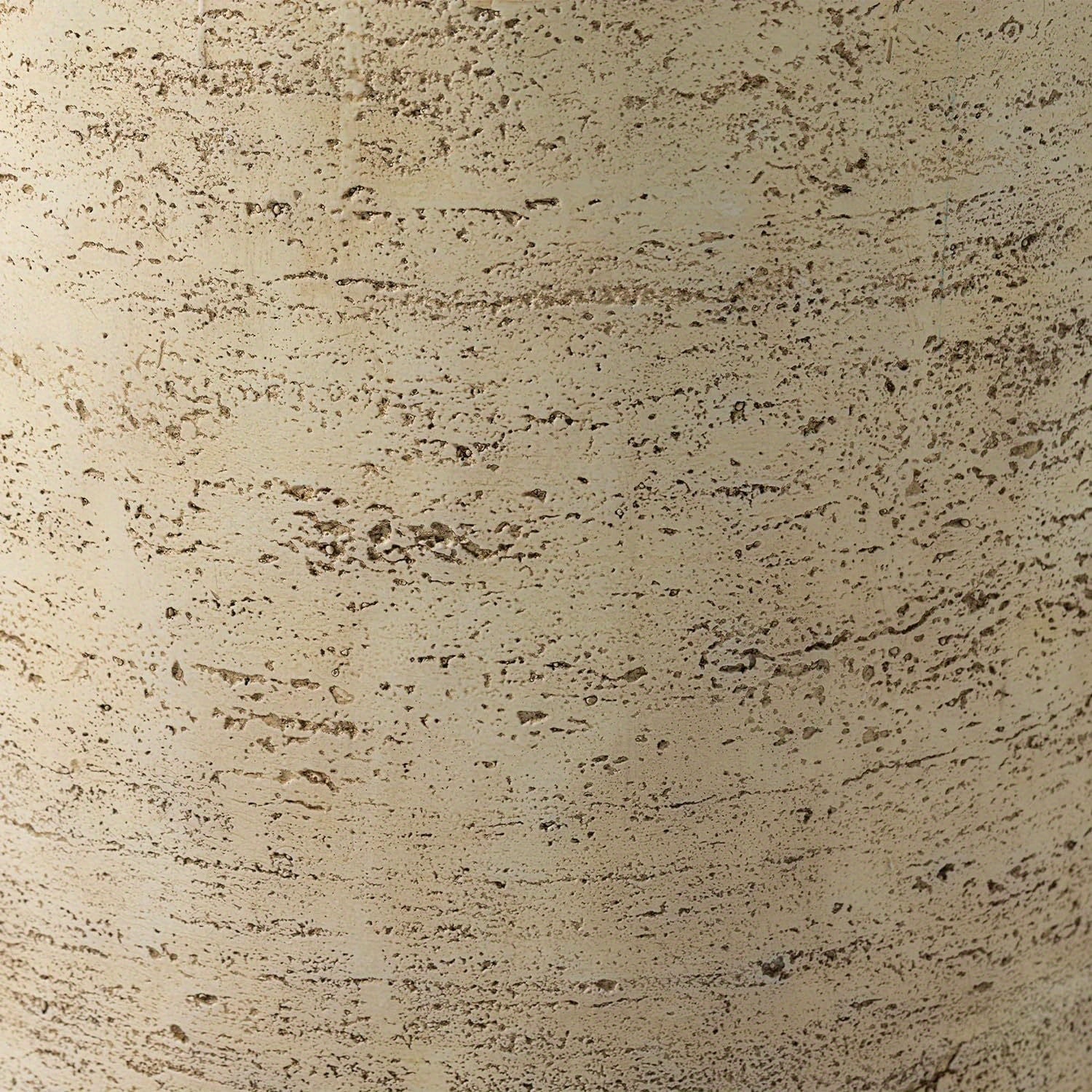 Outdoor Accent Table, Concrete Side Table for Patio, Mediterranean Style with Artificial Wood Base and Marble-like Top, 14\