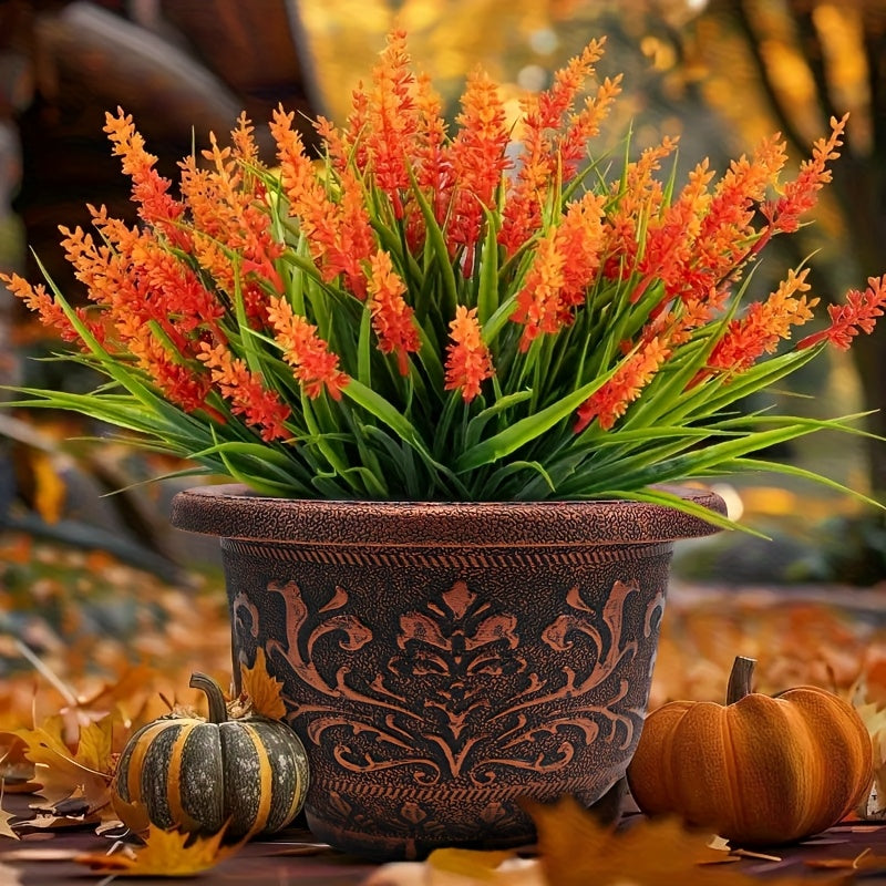 4pcs 11.8in Thickened Resin Planter Pots | 2025 European Design with Ancient Copper\u002FGolden Finish & Drainage Holes | for Indoor\u002FOutdoor Trees, Succulents, Cactus