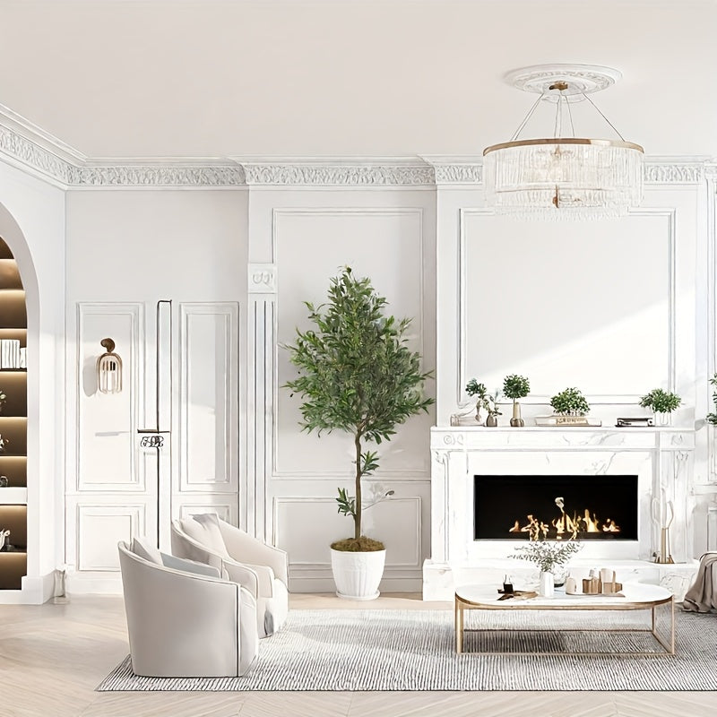 Outdoor Artificial Olive Trees Available in Heights of 6, 7, Or 8 Feet, Complete with a Nursery Planter. These Realistic Faux Olive Trees Feature Between 860 And 1530 Leaves, Are Easy to Assemble And Maintain, And Make Great Decorations for Homes