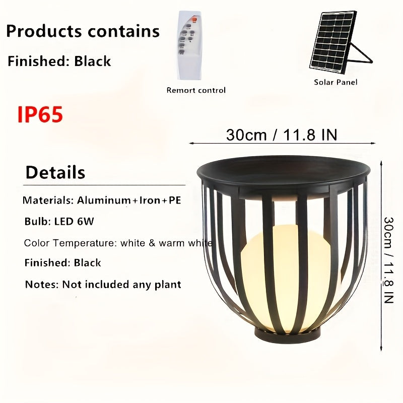1pc Solar Table Lamp, New Model Table Lamp, Floor Lamp, Solar Charging, Garden Lights, Ourdoor Decor Lights, Local Warehouse, Suitable for Lighting Decoration In Villas, Parks, Courtyards, Etc
