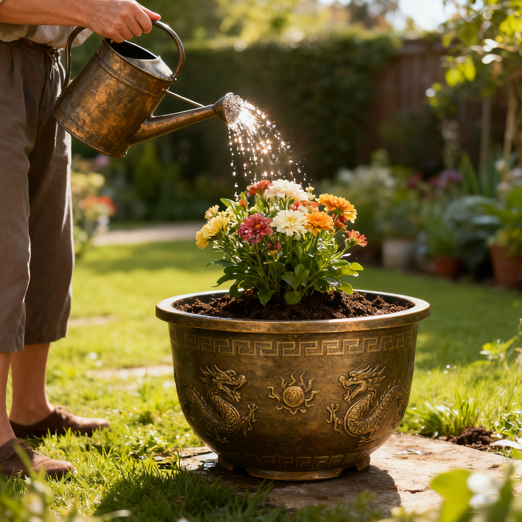4pcs 15-Inch Resin Flower Pots Suitable for \u002FOutdoor - Thick Retro Square Planters with Drainage Holes, Rustproof Durable Painted Pots for Bonsai, Succulents, Cacti, Herbs, Topiary